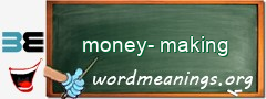 WordMeaning blackboard for money-making